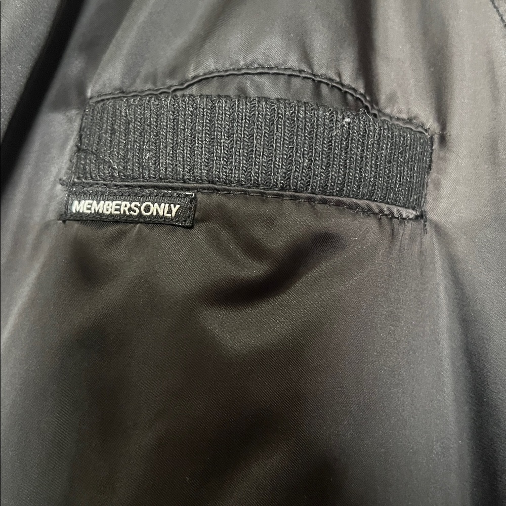 Members Only Black Bomber Jacket - Picture 3 of 4